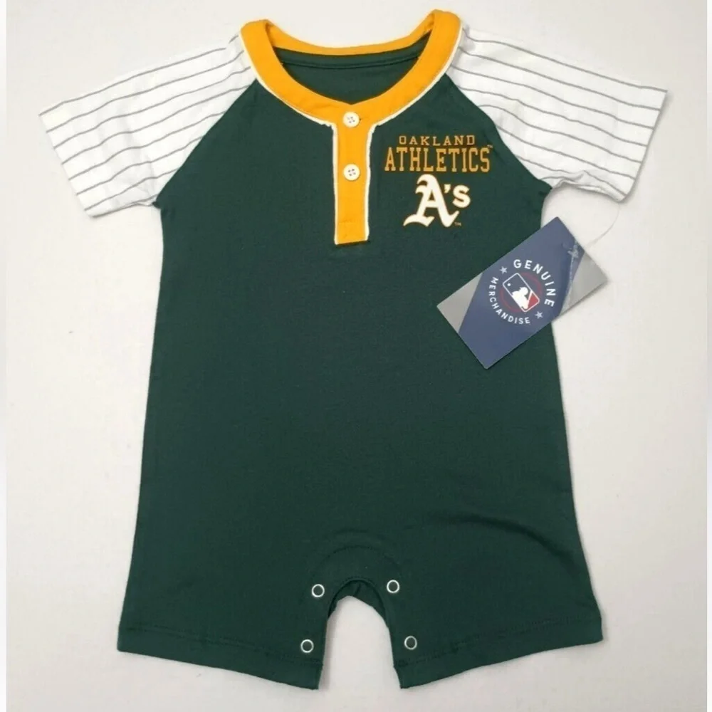 MLB Bodysuit One Piece Romper Infants 3M Oakland A's Athletics - New with tags